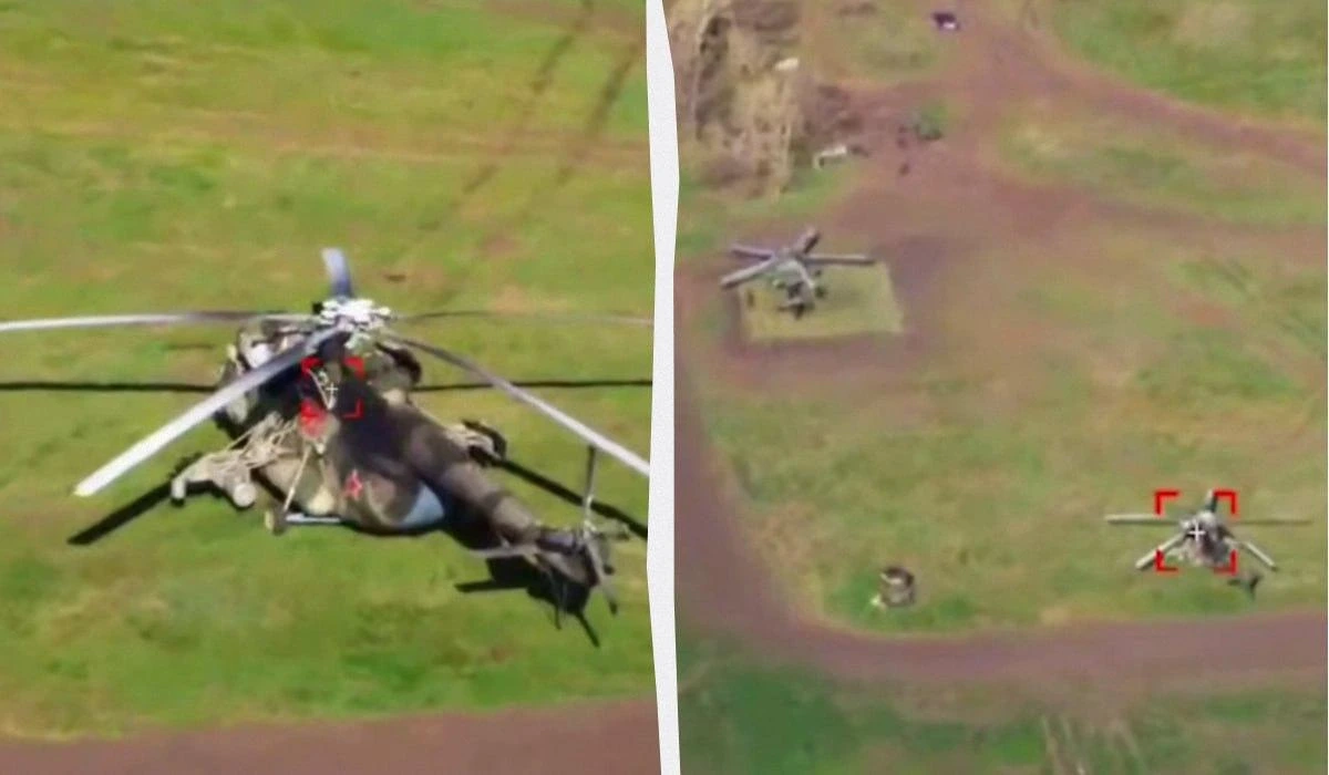 Бійці СБС уразили одразу два російських гвинтокрила у Воронезькій області (відео)