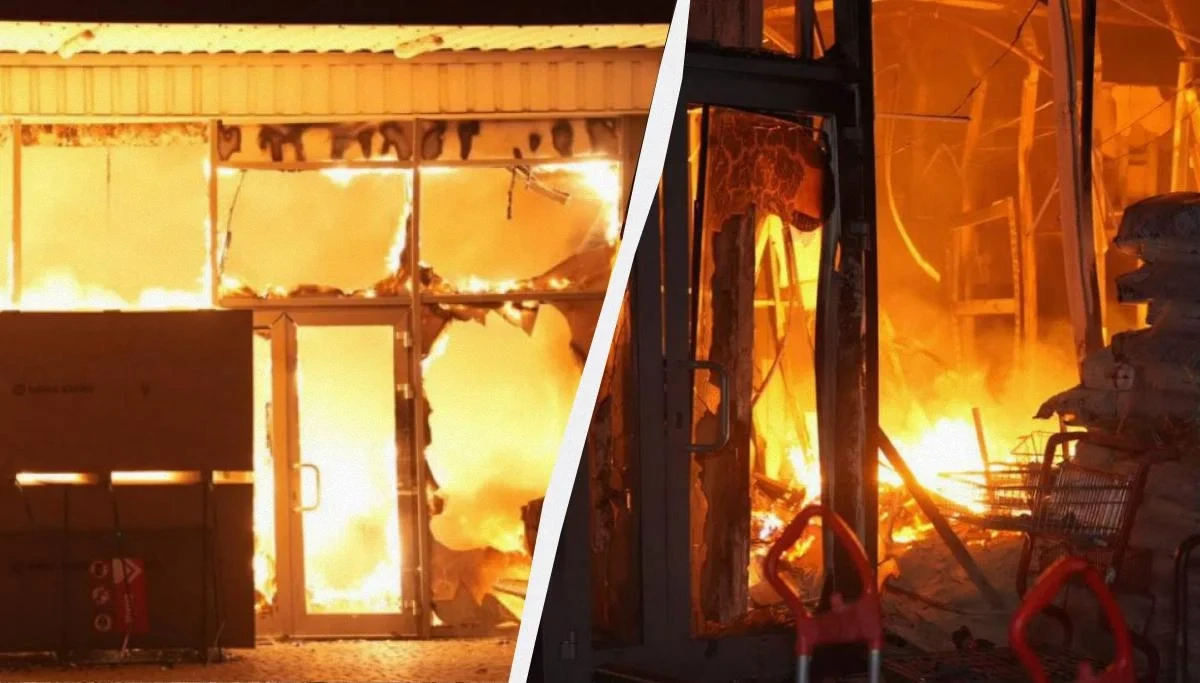 РФ масовано атакувала Одещину: згорів гіпермаркет, пошкоджено лікарню та продуктові склади
